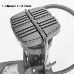 High Pressure Heavy-Duty Foot Air Pump with Pressure Gauge for Bicycle, Ball, Scooter & Inflatable Toys