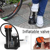 High Pressure Heavy-Duty Foot Air Pump with Pressure Gauge for Bicycle, Ball, Scooter, car
