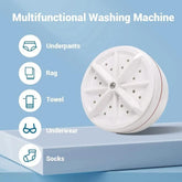 Mini Washing Machine Portable Ultrasonic Turbine Washer
