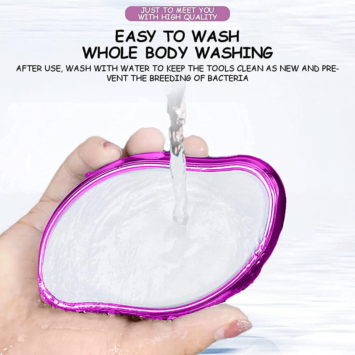 crystal hair remover stone Painless Epilator Reusable Depilation Tool for body hair. Portable Hair Removal Beauty Tool- Hair remover Stone for Man and Women