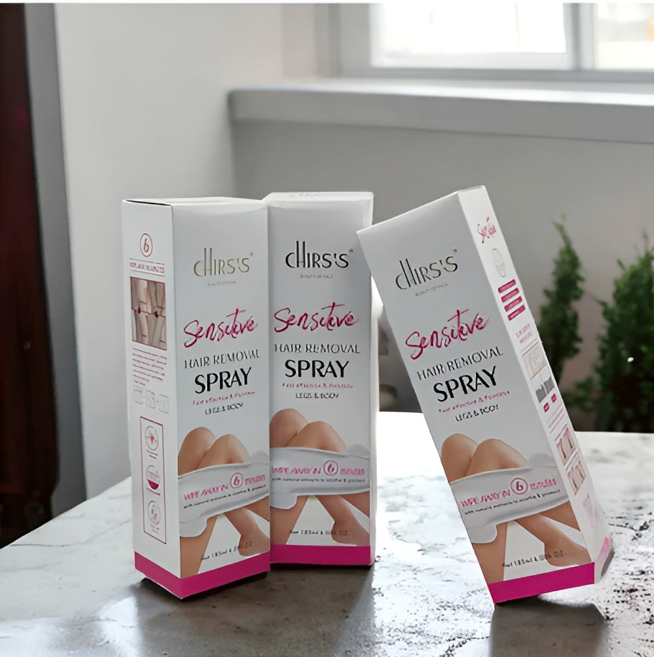 Chirs's Sensitive Hair Removal Spray | Fast Effective & Painless Chriss Hair remover For Legs & Body